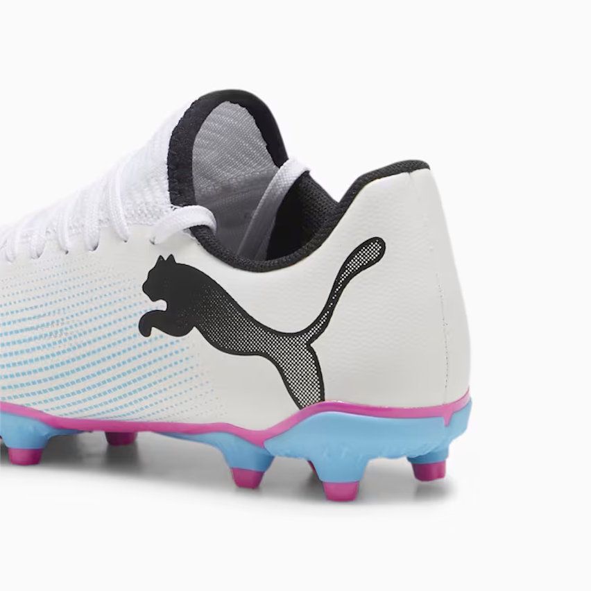 Chaussures Rugby Future 7 Play Moulées Terrain Sec Enfant Blanc - Puma
