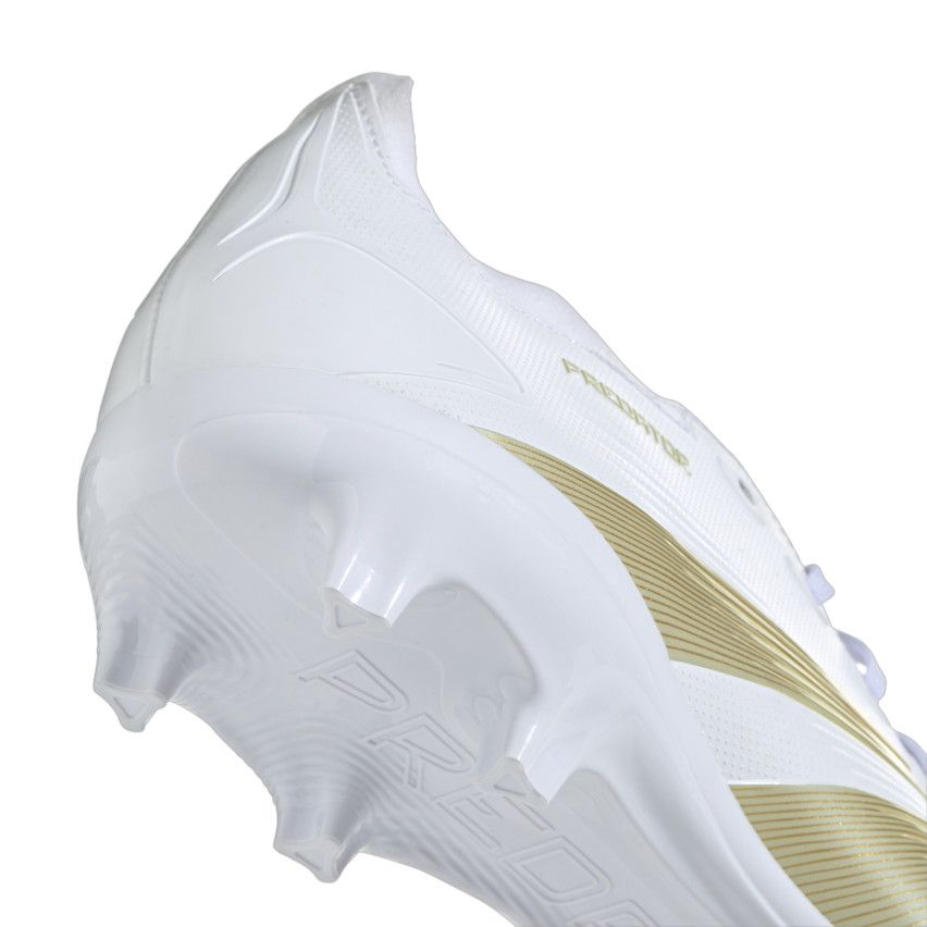 Chaussures Rugby Predator League FG Crampons Moulés Terrain Sec Or/Blanc - Adidas