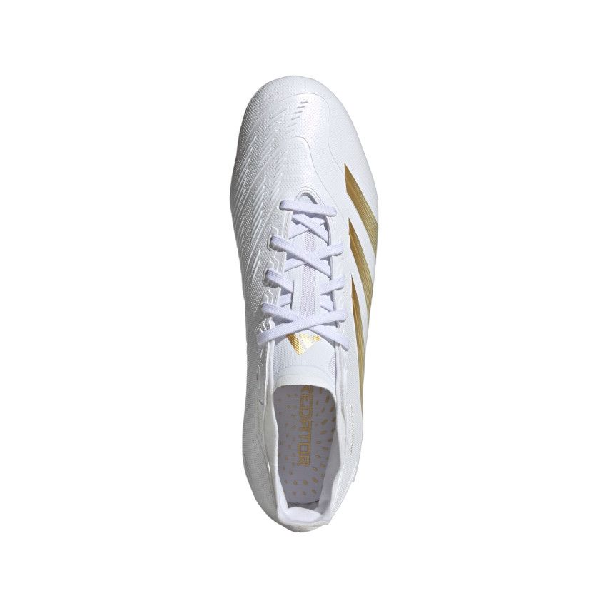 Chaussures Rugby Predator League FG Crampons Moulés Terrain Sec Or/Blanc - Adidas