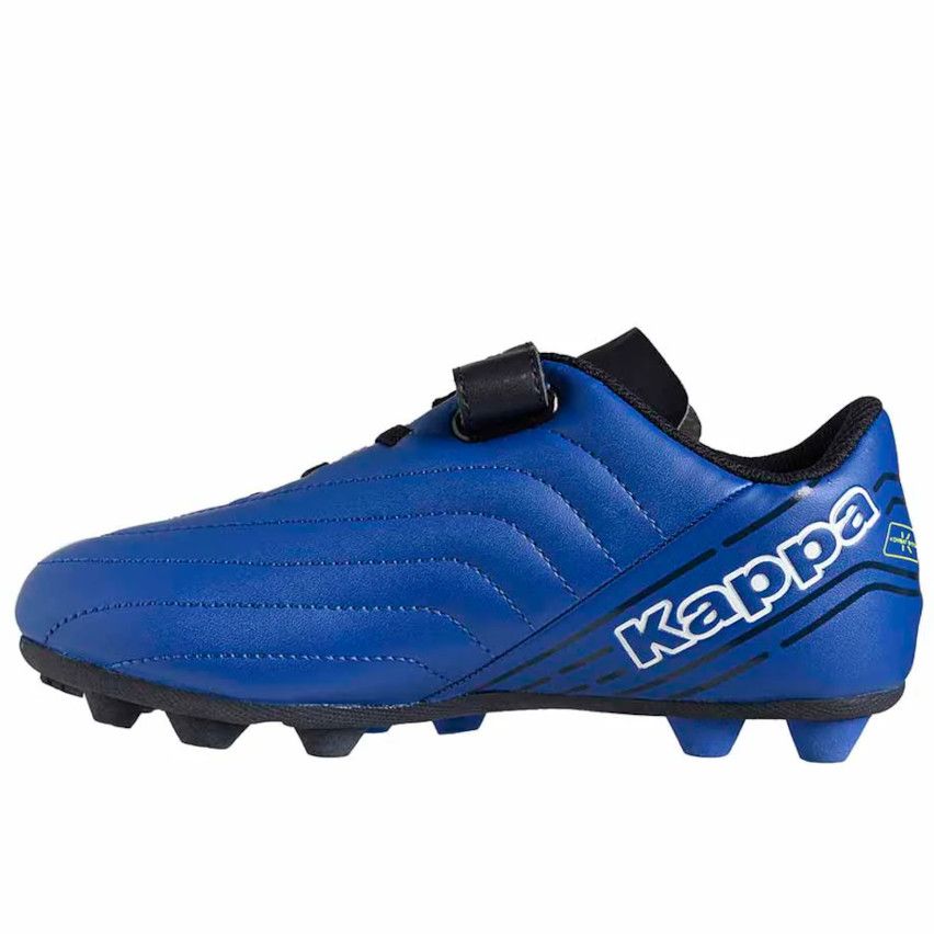 chaussures rugby enfants scratchs bleu terrain sec - Kappa