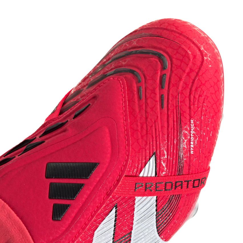Chaussures Rugby Predator Élite Languette Rabattue Crampons Hybrides Tout Terrain Rose/Blanc - Adidas