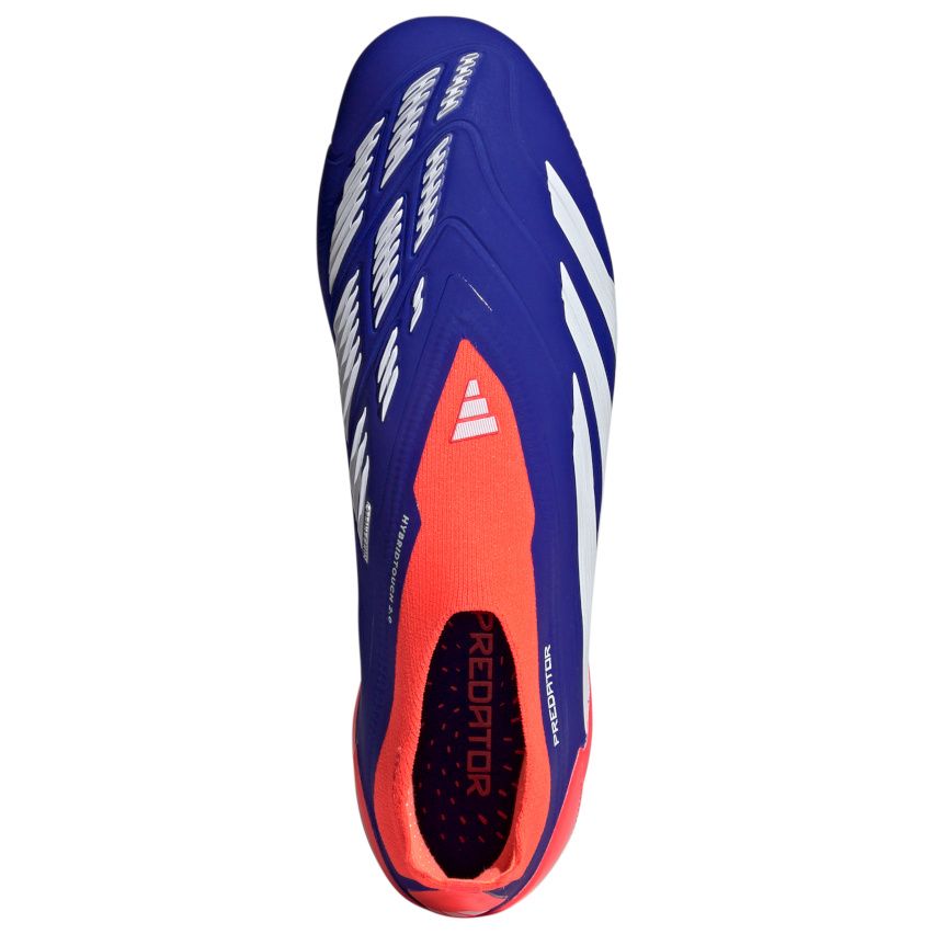 Chaussures Rugby Predator Élite SG Sans Lacets Crampons Hybrides Tout Terrain Bleu - Adidas