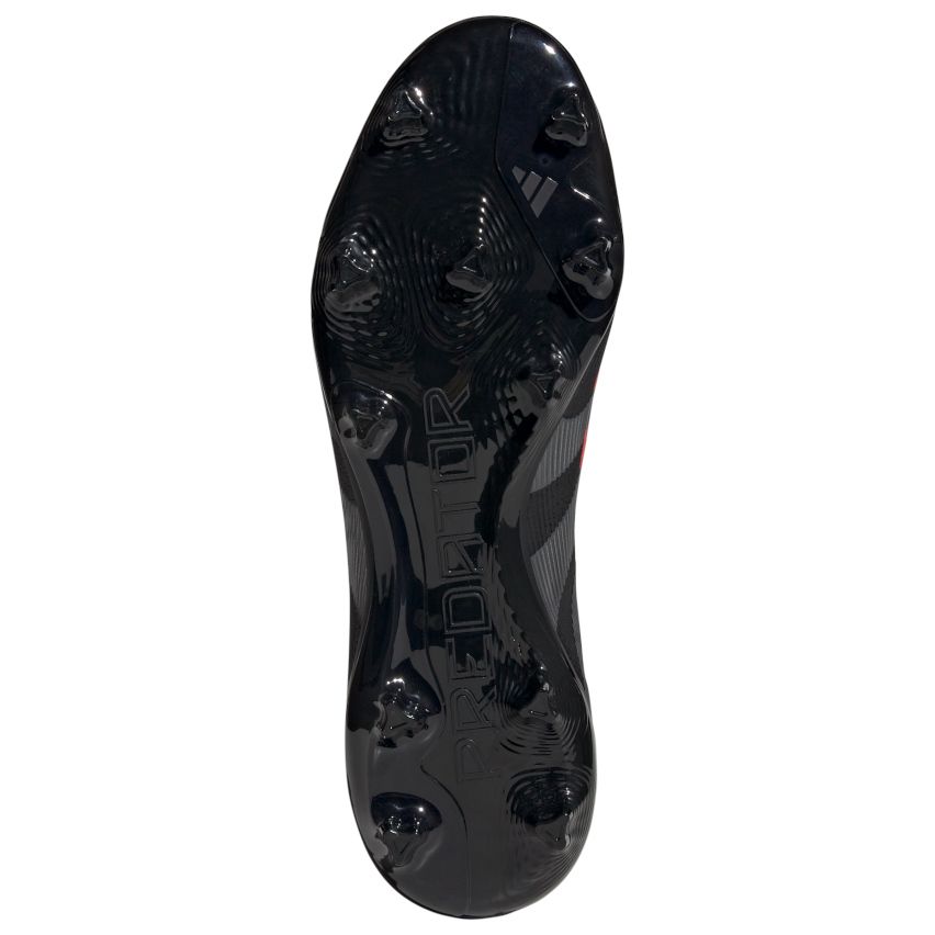Chaussures Rugby Predator League FG Crampons Moulés Terrain Sec Noir/Rouge - Adidas