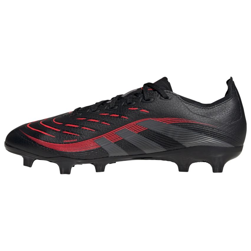 Chaussures Rugby Predator League FG Crampons Moulés Terrain Sec Noir/Rouge - Adidas
