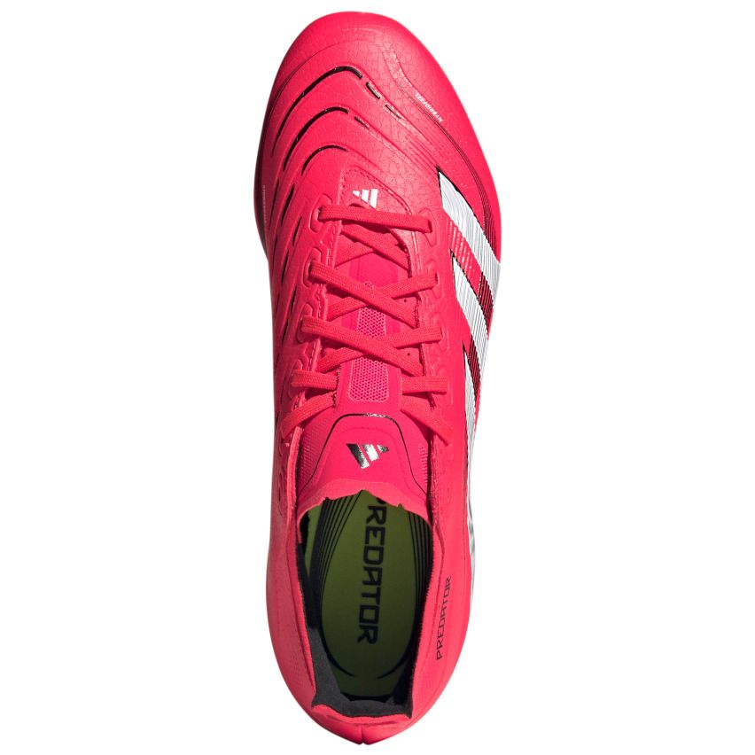 Chaussures Rugby Predator League FG Crampons Moulés Terrain Sec Rouge/Blanc - Adidas