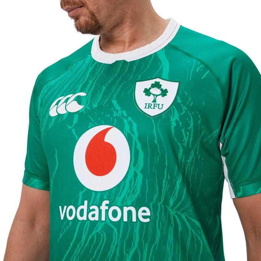 Maillot Rugby Irlande Domicile 2024/2025 Vert/Blanc - Canterbury