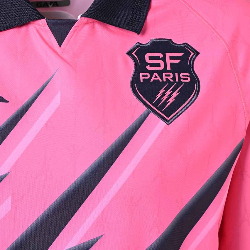 Maillot Rugby Kombat Pro Domicile Stade Francais Paris 2024/2025 Rose - Kappa