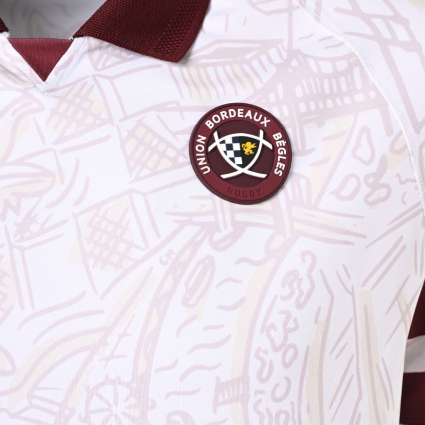 Maillot Rugby Enfant Union Bordeaux Bègles Extérieur 2024/2025 - Kappa