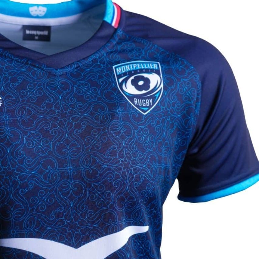 Maillot Rugby Enfant Montpellier Hérault MHR Domicile 2024/2025 - Le Coq Sportif