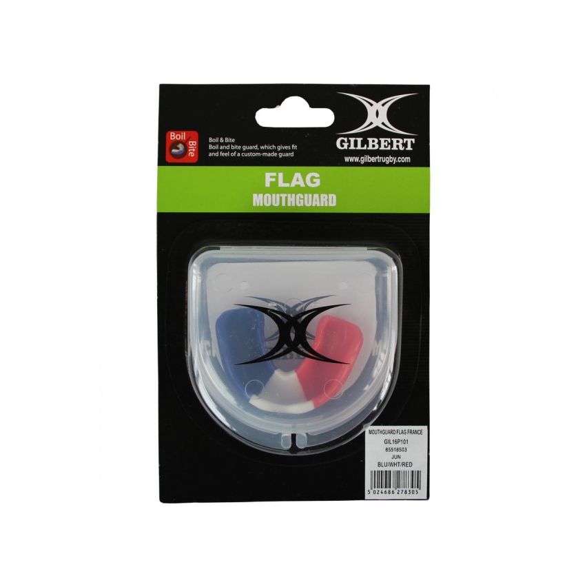Protège-dents Rugby Homme Drapeau France Tricolore de10 ans à Adulte - Gilbert