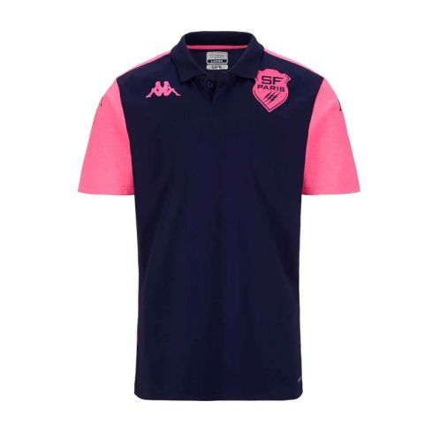 Polo Abiangy 8 Stade Francais Paris Bleu/Rose 2024/2025 - Kappa