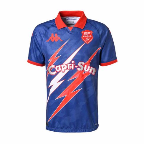 Précommande MAILLOT Rugby KOMBAT extérieur Stade Français PARIS 2024-2025 - KAPPA