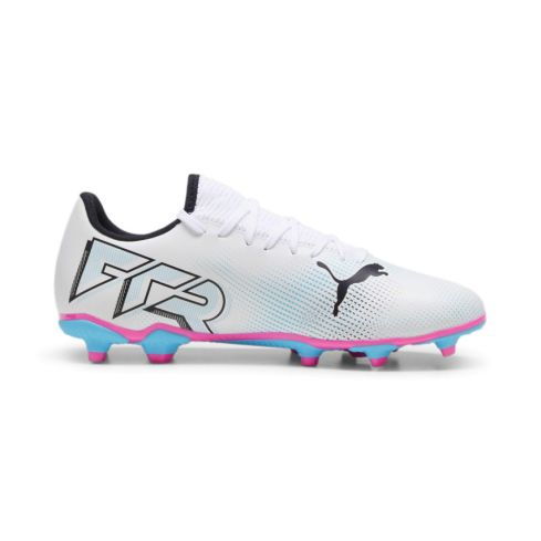 Chaussures Rugby Future 7 Play Moulées Terrain Sec Enfant Blanc - Puma