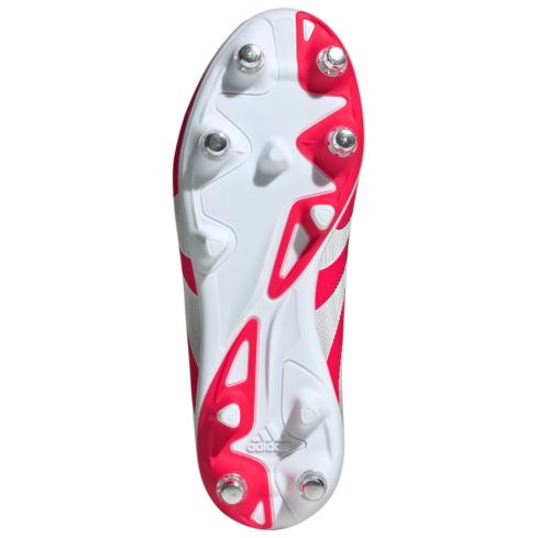 Chaussures Rugby Enfant Predator League SG Crampons Hybrides Tout Terrain Rose - Adidas