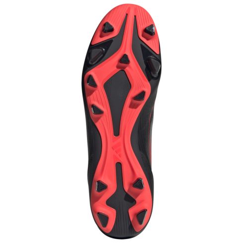 Chaussures Rugby F50 Club FG/MG Crampons Moulés Terrain Sec Noir/Rouge - Adidas