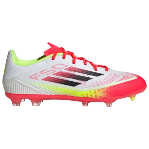 Chaussures Rugby F50 League FG Crampons Moulés Terrain Sec Blanc/Fluo/Rose - Adidas