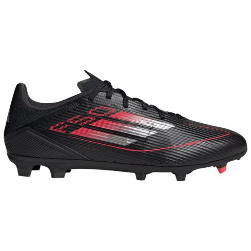 Chaussures Rugby F50 League FG Crampons Moulés Terrain Sec Noir/Rouge - Adidas