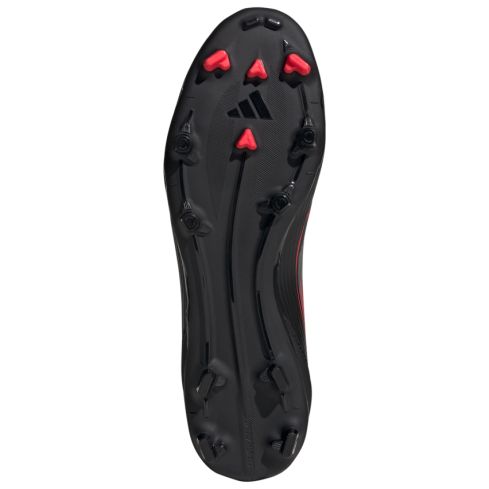 Chaussures Rugby F50 League FG Crampons Moulés Terrain Sec Noir/Rouge - Adidas