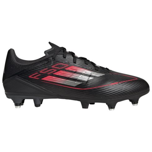 Chaussures Rugby F50 League SG Crampons Hybrides Tout Terrain Noir et Rouge - Adidas