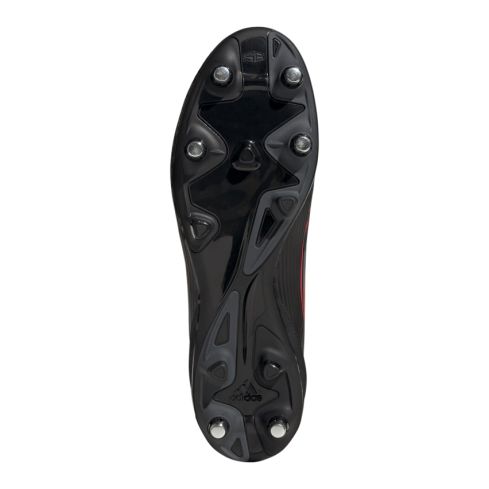 Chaussures Rugby F50 League SG Crampons Hybrides Tout Terrain Noir et Rouge - Adidas