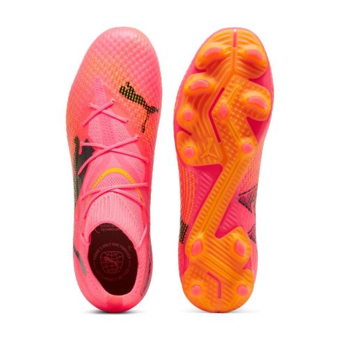 Chaussures Rugby Futur 7 Pro FG Crampons Moulés Terrain Sec Rose/Orange - Puma