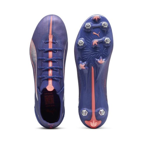 Chaussures rugby Ultra 5 Ultimate Crampons Vissés (SG) Mauve Rose Clair Blanc - Puma