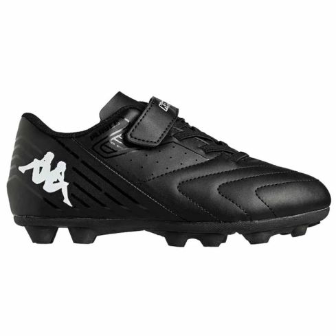 chaussures rugby enfants scratchs noir terrain sec - Kappa