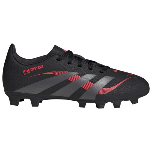 Chaussures Rugby Enfant Predator Club FG/MG Crampons Moulés Terrain Sec Noir/Rouge - Adidas