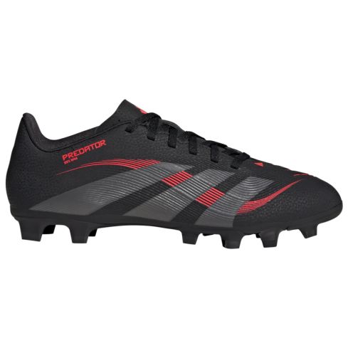 Chaussures Rugby Predator Club FG/MG Crampons Moulés Terrain Sec Noir/Rouge - Adidas