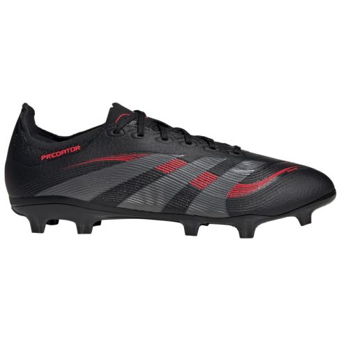 Chaussures Rugby Predator League FG Crampons Moulés Terrain Sec Noir/Rouge - Adidas