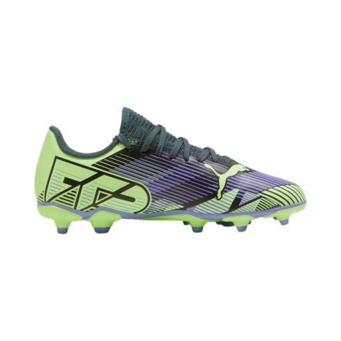 Chaussures Rugby Enfant FUTURE 7 Play FG/AG Moulés Terrain Sec Violet/Vert - Puma