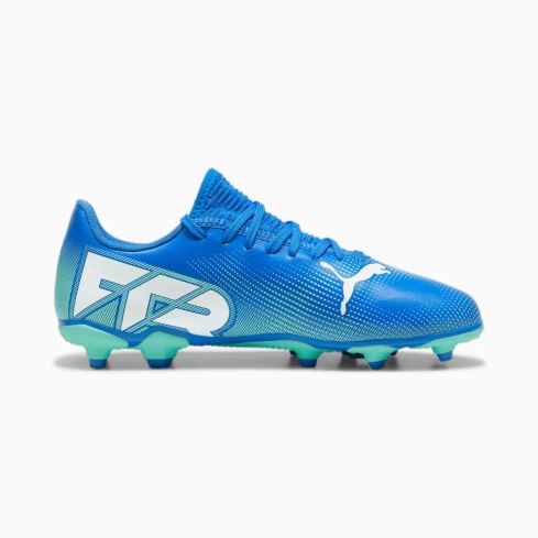 Chaussures Rugby Enfant FUTURE 7 Play FG/AG Moulés Terrain Sec Bleu - Puma