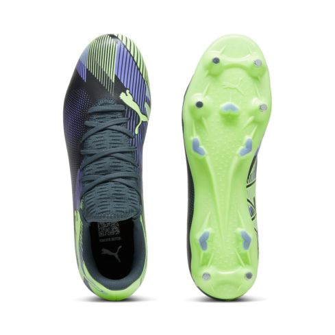 Chaussures Rugby Future 7 Play MxSG Crampons Hybrides Tout Terrain Violet/vert - Puma