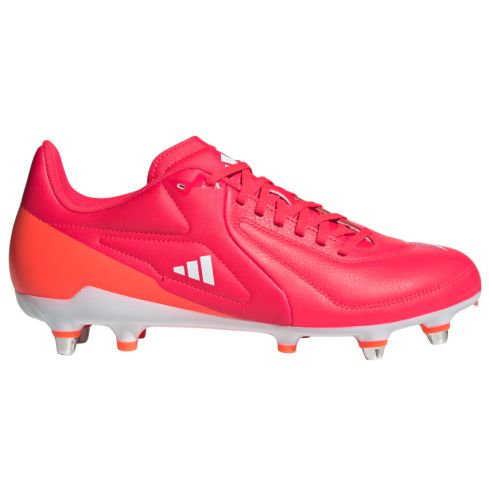 Chaussures Rugby RS15 Elite SG Crampons Hybrides Tout Terrain Rouge et Orange - Adidas