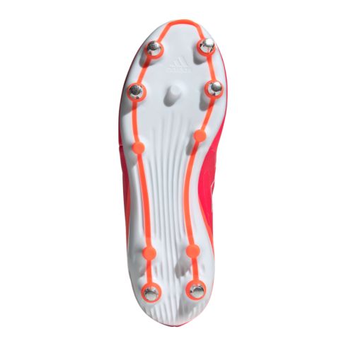Chaussures Rugby RS15 Elite SG Crampons Hybrides Tout Terrain Rouge et Orange - Adidas
