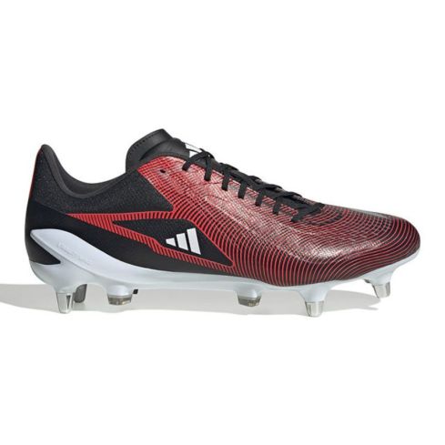 Chaussures Rugby Adizero RS15 Ultimate Hybride Tout Terrain Noir et Rouge - Adidas