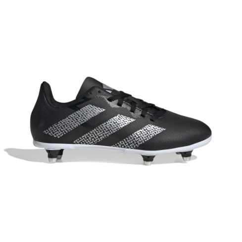 Chaussures Rugby Enfant (SG) Crampons Vissés Terrain Gras Noir - Adidas