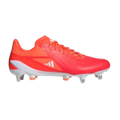 Chaussures Rugby Adizero RS15 Ultimate (SG) Crampons Hybrides Tout Terrain Rouge et Orange - adidas