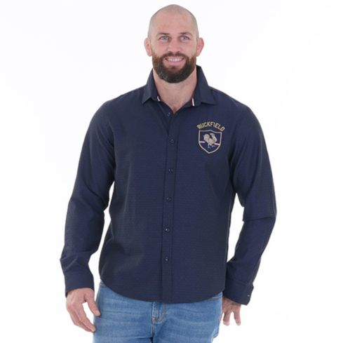 Chemise Manches Longues France Bleu Marine - Ruckfield