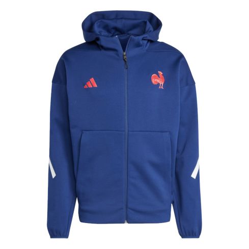 Sweat à Capuche Zippé Z.N.E Rugby France 2024/2025 - Adidas