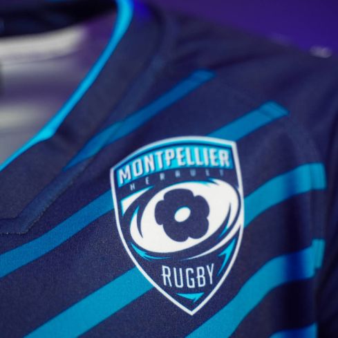 Maillot Rugby Montpellier Hérault MHR Domicile 2023/2024 - Le Coq Sportif