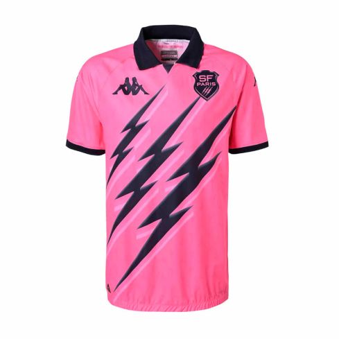 Maillot Rugby Kombat Pro Domicile Stade Francais Paris 2024/2025 Rose - Kappa