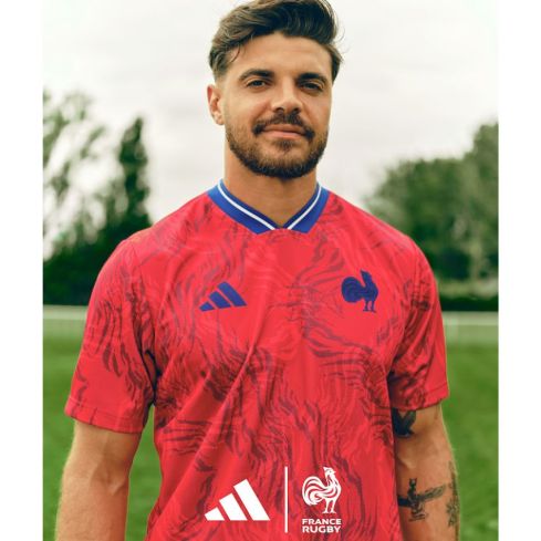 Maillot Rugby Pré-match France 2025/2026 – Adidas