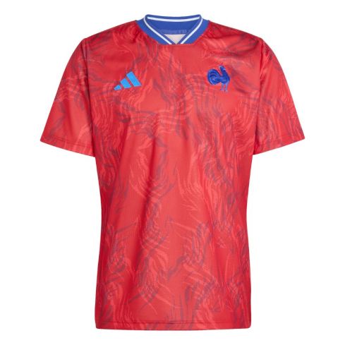Maillot Rugby Pré-match France 2025/2026 – Adidas