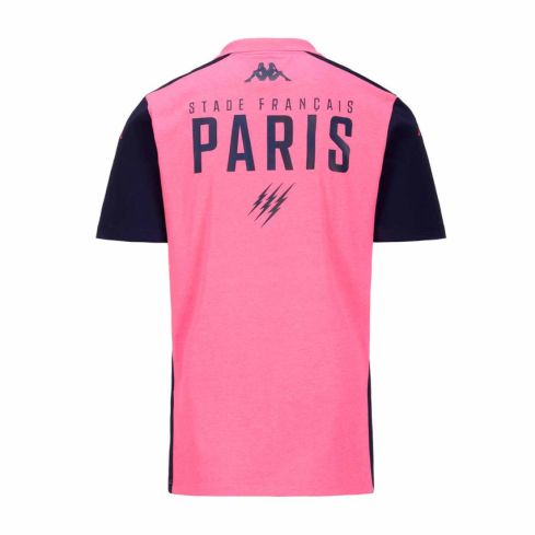Polo Stade Français Paris Abiangy 8 Rose/Bleu 2024/2025 - Kappa
