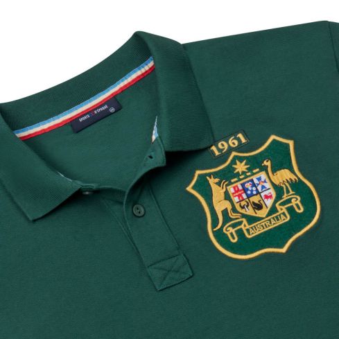 Polo Rugby Australie 1961 Vert - Sports D'époque
