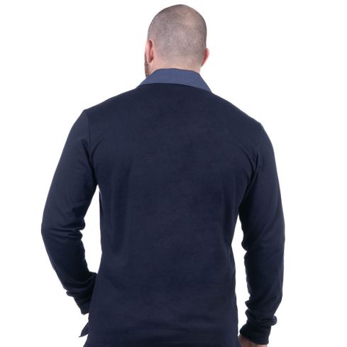 Polo Rugby French Rugby Club Ruckfield Manches Longues Bleu Marine - Ruckfield