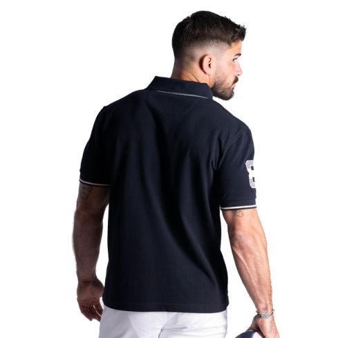Polo Rugby Manches Courtes Members Club House Bleu Marine - Ruckfield