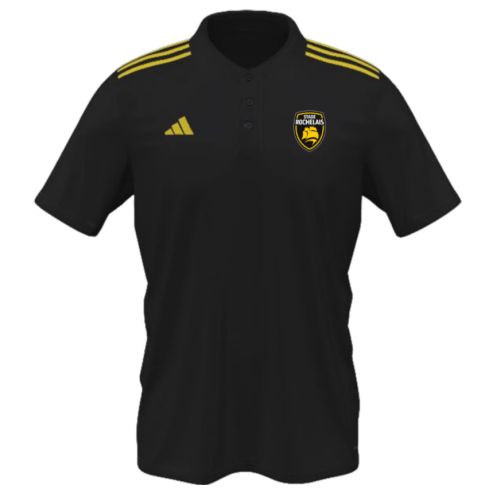 Polo Rugby Stade Rochelais Noir / Rayures Jaunes - Adidas