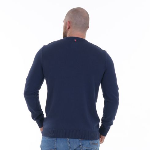 Pull French Rugby Club Col Rond Bleu Marine - Ruckfield